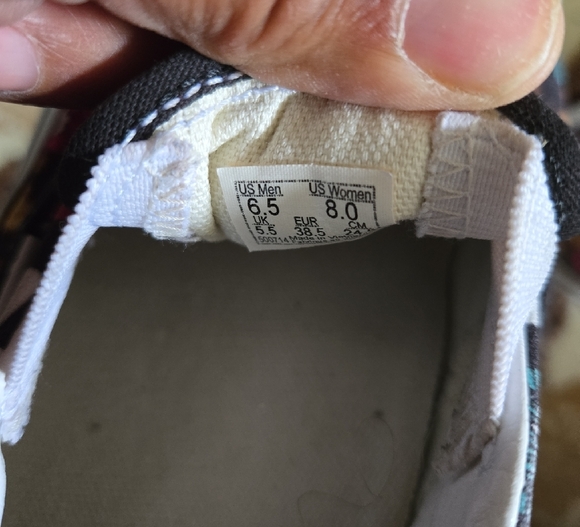 Vans Women's Checkered Floral and Leopard Slip-Ons - Picture 6 of 6